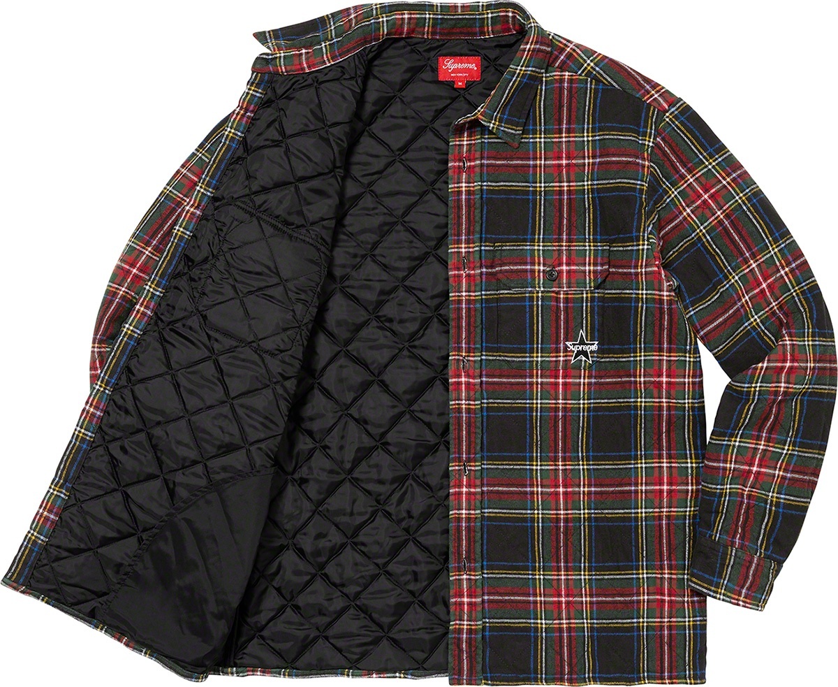 Quilted Plaid Flannel Shirt view 6